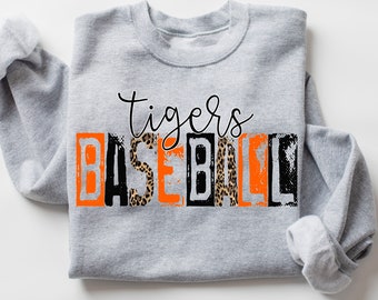 Tigers baseball High School Mascot, Tigers orange baseball Mascot 300 dpi, School Mascot digital design shirt design