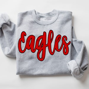 Red Eagles High School Mascot, Eagles Mascot 300 dpi PNG Eagles School Mascot digital design shirt design