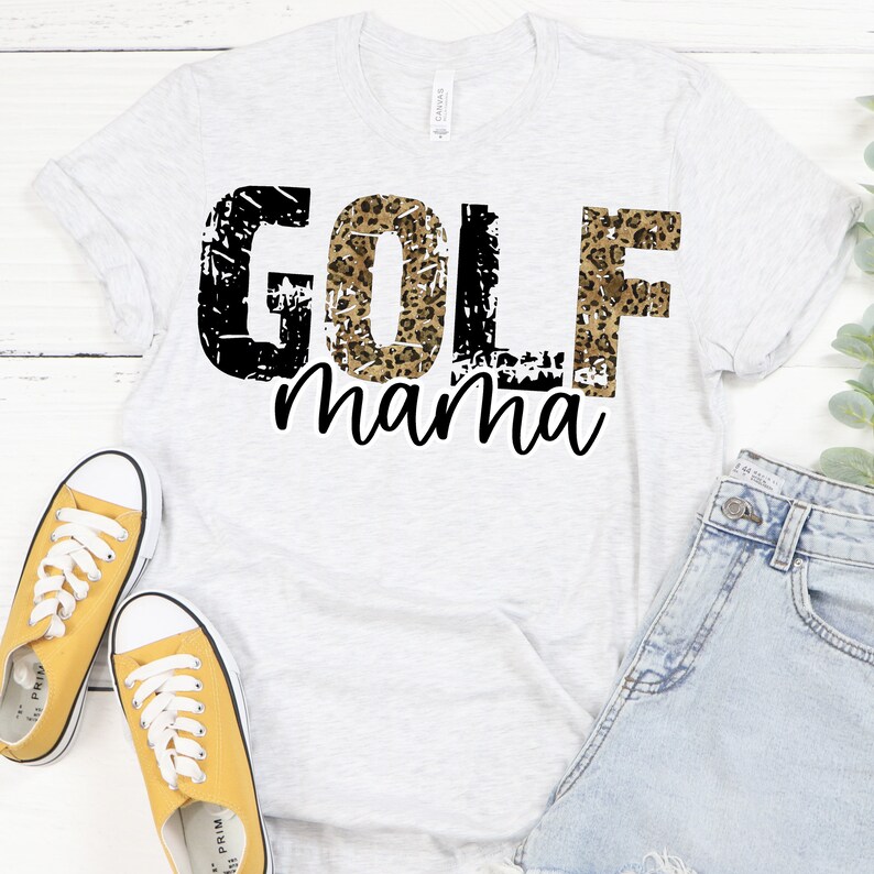 Golf Mama PNG, Leopard Print, Sublimation Design (300 DPI) bild 4
