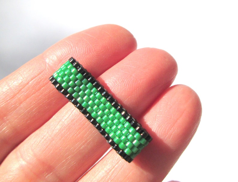 Kelly Green Bead Ring Bright Grass Green Beadwork Peyote Ring Seed Bead Jewelry Green Ring Emerald Green Beaded Ring