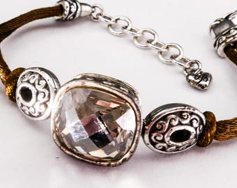 Pulsera de cordón de cristal Venus Rising de Brighton (modelo retirado)