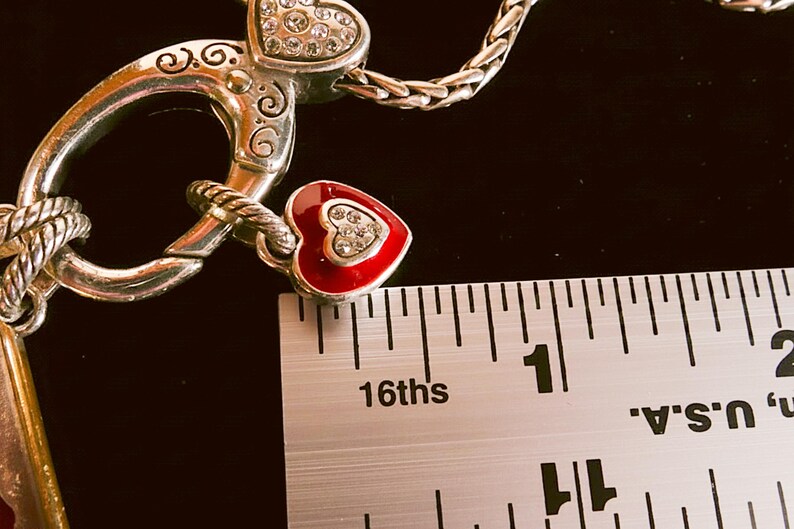 Brighton New Jersey Garden State Heart Charm Token Necklace zdjęcie 10