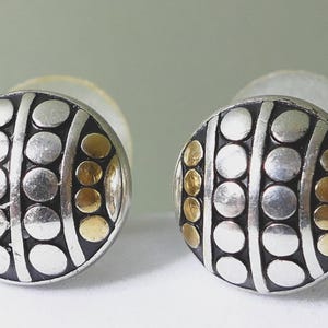 Brighton Necklace and Earrings Set Two Tone Beaded Jewelry Silver Gold Gift Set Bild 2