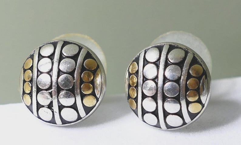 Brighton Necklace and Earrings Set Two Tone Beaded Jewelry Silver Gold Gift Set Bild 2