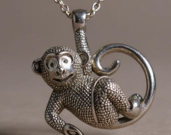 Retired Brighton Monkeying Around Necklace NWT  Brighton Gift Bag Included