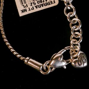 Brighton Ferrara Petite Necklace Silver Tone Cathedral Window Medallion Pendant image 4