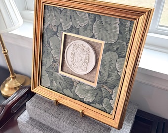 Custom Crest Intaglio and Framing | Size Varies