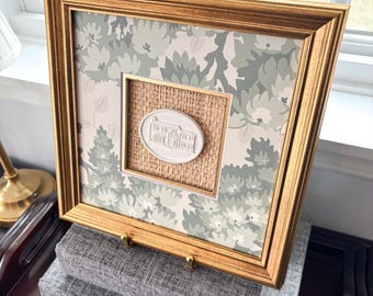 Custom Home Intaglio and Framing | Size Varies