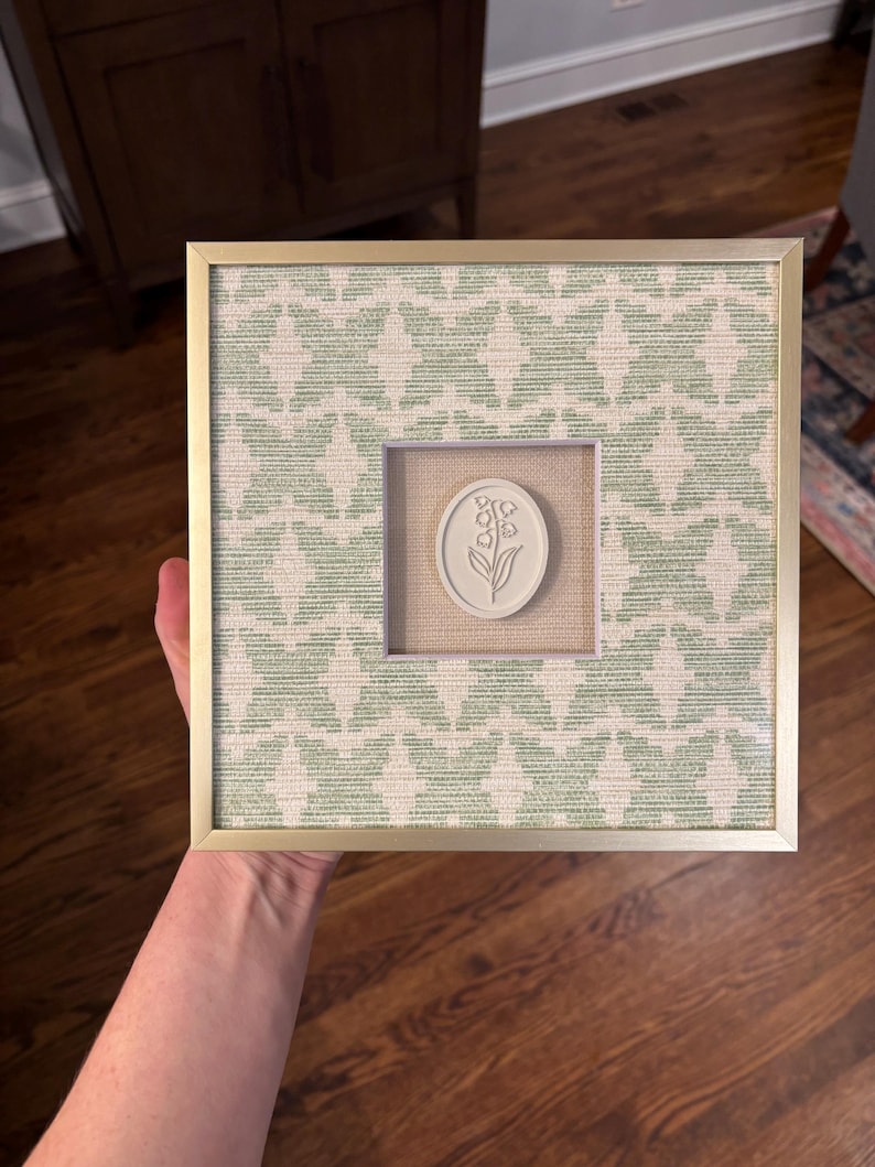 Birth Flower Line | 8x8" | Custom Mats image 20