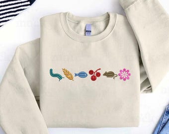 Geborduurd sweatshirt met spanwijdte bordspel: nectarvoedseltokens, Bella