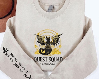 Embroidered Dragon Rider Sweatshirt: Basgiath War College, Xaden Riorson