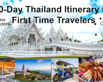 Itinéraire de 10 jours en Thaïlande pour les voyageurs novices : Bangkok, Chiang Mai, Phuket et Chiang Rai (PDF numérique)