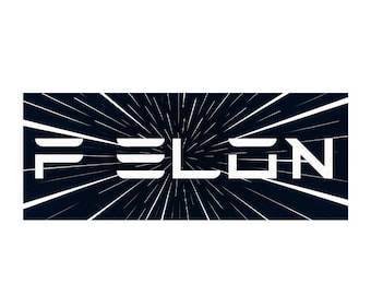 F Elon stötfångardekal prestationsmärke