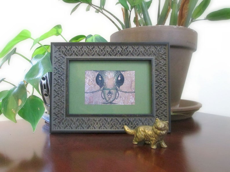Insect Art ACEO Green Tiger Beetle Archival Print