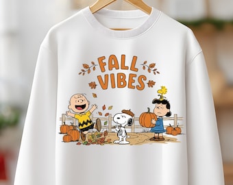 Retro Thanksgiving Snoopy and Peanuts Friend Puppy Clipart Bundle | Fall Cartoon  PNG(digital download)