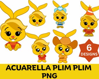 ACUARELLA PLIM PLIM png,Clown Clipart Bundle,Instant Download png,Sublimation Designs,Digital Stickers,plim plim png,plim plim png