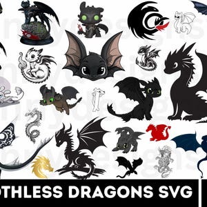 Toothless SVG bundle,Toothless Svg Png Bundle,NightFury Dragon Eyes PNG Bundle,Cartoon Dragon clipart bundle,Cute dragon halloween svg