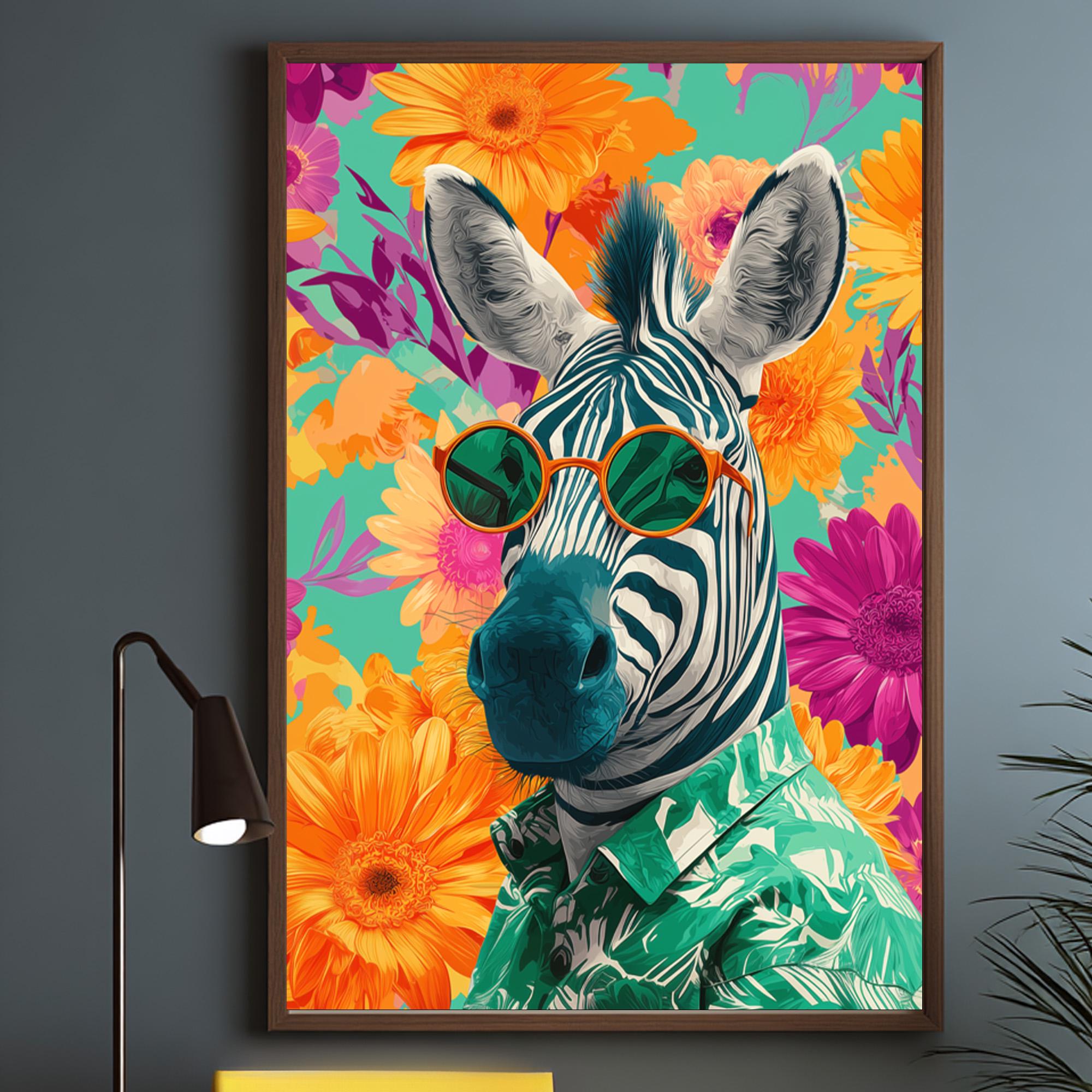 Cute Zebra Behang, image size:2000x2000