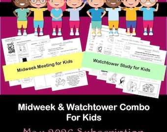 Abonnement midweek (OCLM) en Watchtower Meeting for Kids, mei 2026