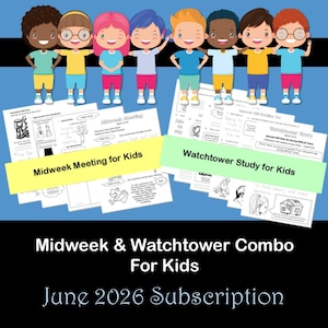 Midweek (OCLM) & Watchtower Meeting for Kids June 2026 Subscription
