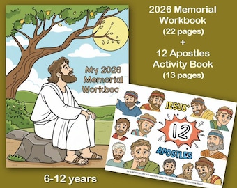 2026 JW Memorial Workbook for Kids