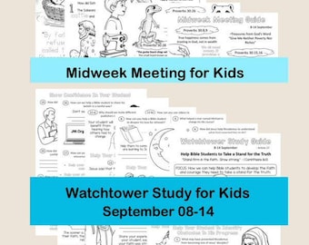 Midweek Meeting (OCLM) & Watchtower Workbooks for Kids - September 8-14