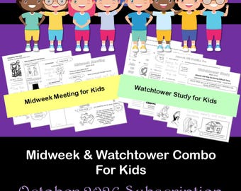 Midweekbijeenkomst (OCLM) & Wachttorenbijeenkomst voor kinderen oktober 2026 Abonnement