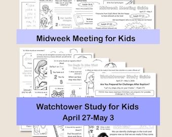 Midweek Meeting (OCLM) & Watchtower Workbooks for Kids - April 27-May 3