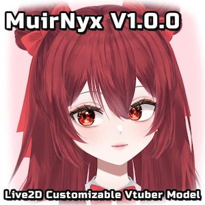 Customizable Premade Vtuber Model by MuirNyx_V1.0.0_Live2D
