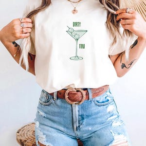 Martini Shirt, Dirty Martini Tee Dirty Martini Baby Tee Dirty Martini Shirt Filthy Martini Dirty Martini Gift Y2k Baby DIRTY MARTINI Lover