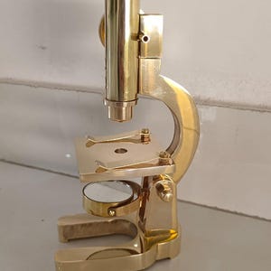 Antikes Vintage Messing Mikroskop 7 &quot;Studenten Mikroskop Retro Wissenschaftliches Instrument Steampunk Dekor Sammlerstück Mikroskop Halloween Geschenk