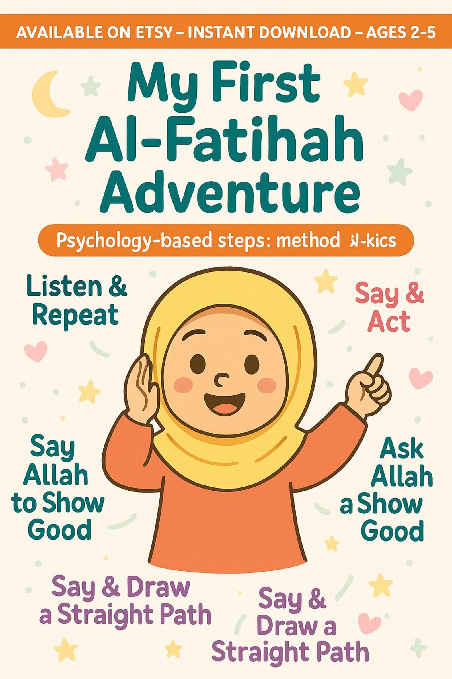My First Alfatihah Adventure Islamic Quran Book for Kids Ages