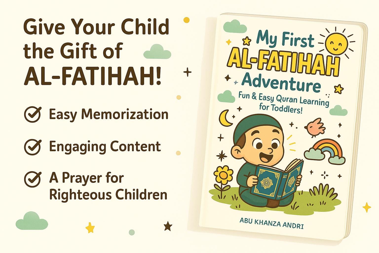 My First Alfatihah Adventure Islamic Quran Book for Kids Ages