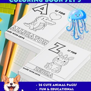 Animal Alphabet Coloring Book: A-Z Printable Kids Activity (PDF Download)