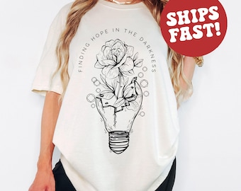 Finding Hope in Darkness Shirt: Inspirational Mental Health Tee