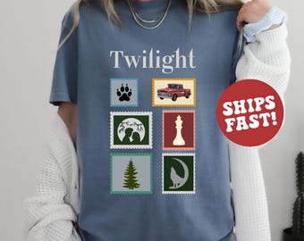 Vampir Romanze Grafik Tee: Retro Wolf Pack Shirt, Twilight Fan Geschenk