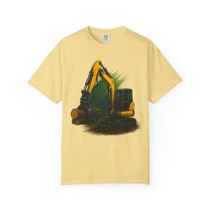 Excavator Comic Tshirt, Construction Worker Gift, Heavy Machinery Tee, Funny Graphic Tee, Men&#39;s Women&#39;s Unisex Shirt