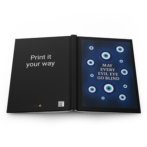 Evil Eye Journal Every Evil Eye Go Blind Aesthetic Hardcover matte Notebook Protection Gift Spiritual Diary
