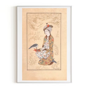 Persian painting - persian miniature-Khrosrow Soltan from Mohammad Youssouf-LIMITED GICLEE PRINT 29,7 x 42 cm