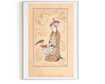 Persian painting - persian miniature-Khrosrow Soltan from Mohammad Youssouf-LIMITED GICLEE PRINT 29,7 x 42 cm