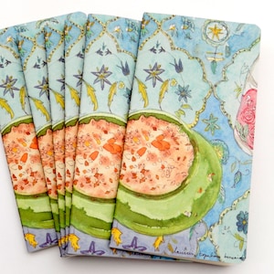 Armenian painting- armenian art-SOFTCOVER NOTEBOOK -Armenian recipe-Anouch Abour-Armenian christmas-Armenian dessert-Dessert watercolor