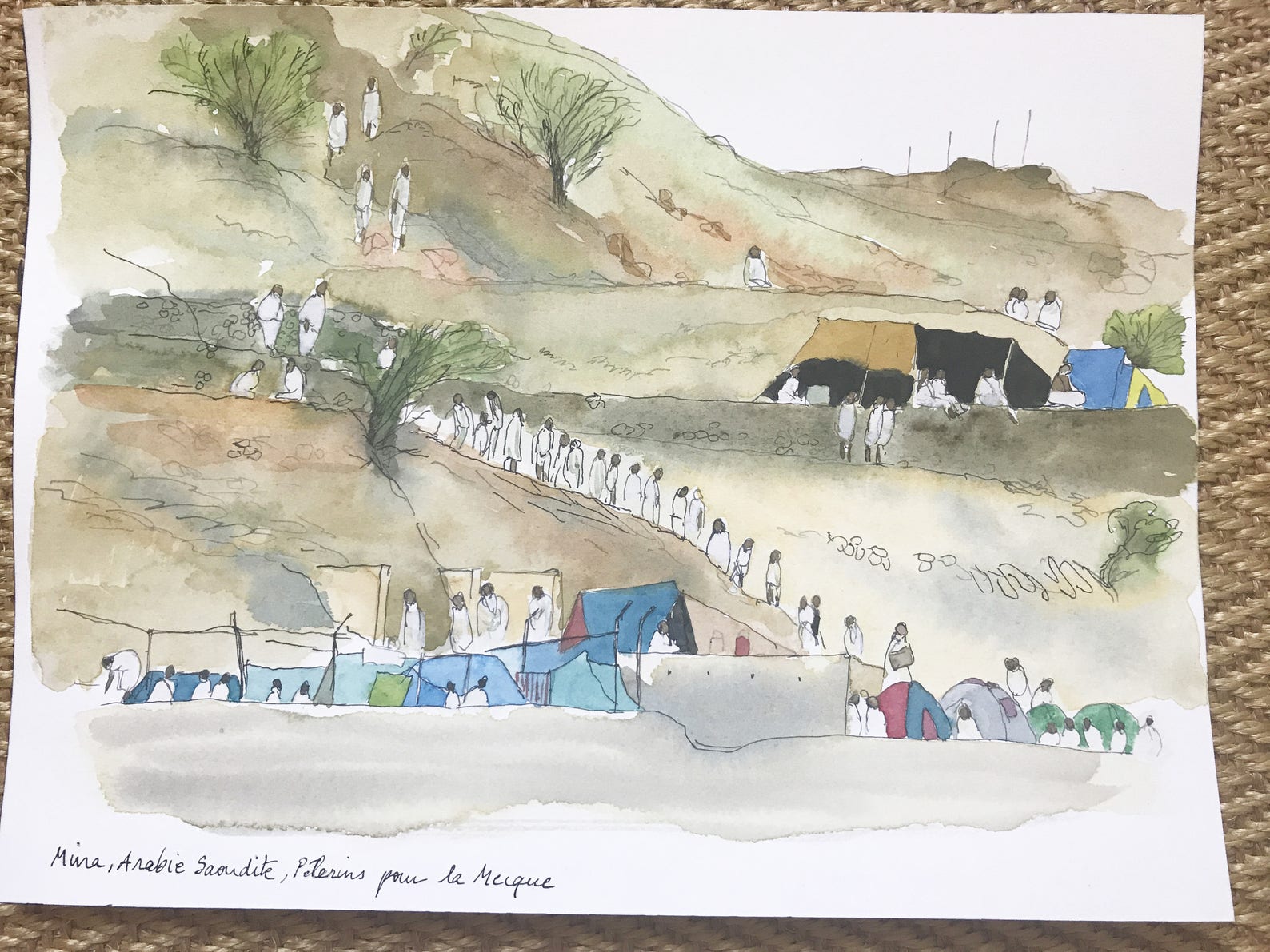 Mecca Paintingmecca Artmecca Landscapesaudi Arabi Etsy