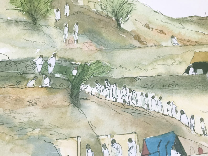 Mecca Paintingmecca Artmecca Landscapesaudi Arabi Etsy