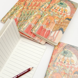 Armenian painting-arminian art-Armenian architecture-Armenian church-Etchmiadzin cathedral interior-Armenian gift - SOFTCOVER NOTEBOOK