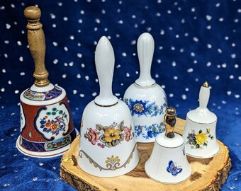 Vintage Unique Ceramic Bells - Choose Your Favorite - Witchy Tools - Altar Accessories - Ritual Ceremonial Accoutrements