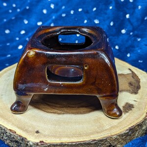 Ceramic Tealight Cauldron Burner: Small Ritual Altar Tool