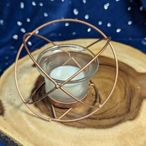 Golden Encircled Metal Tealight Holders - Small - Witch Tools - Decorative Ritual Altar Tools