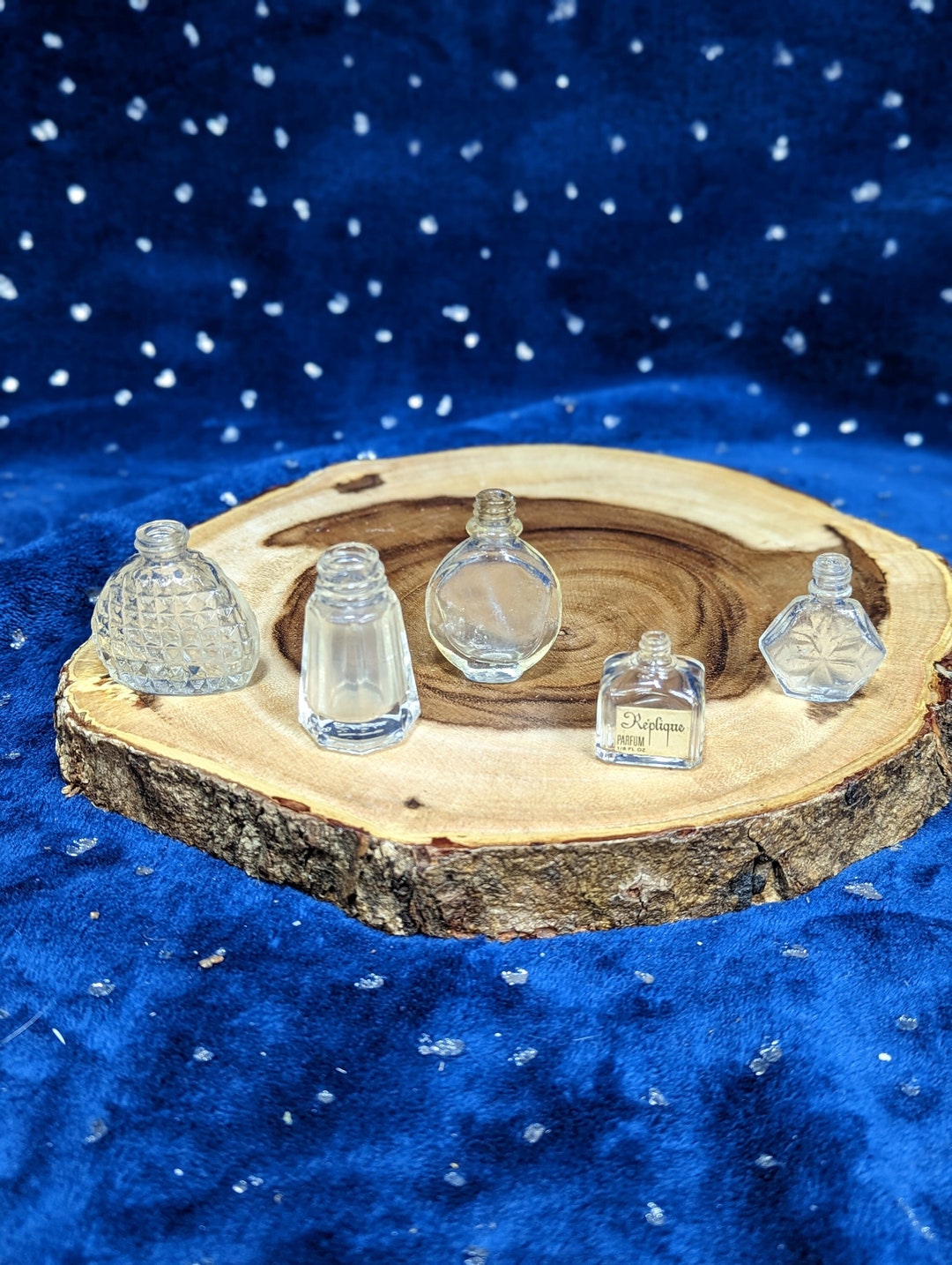 Tiny Vintage Glass Potion Bottles Glass Container Spell Etsy