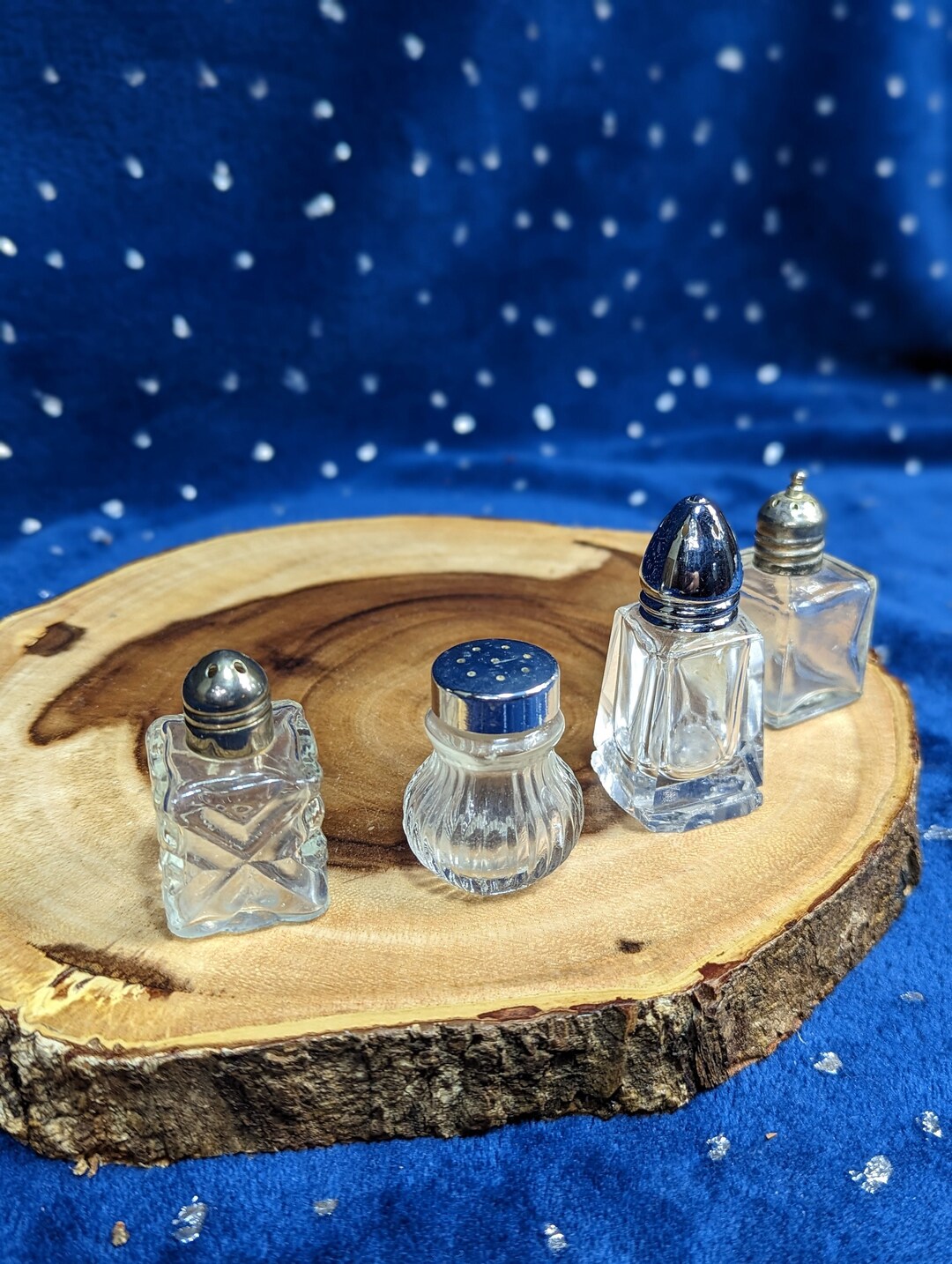 Tiny Glass Salt Shakers Four Styles Spice Jar Ritual Etsy