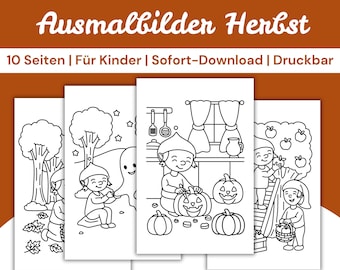 Disegni da colorare di gnomi autunnali (10 disegni), pagine da colorare di zucche di Halloween in PDF da scaricare, draghi per le vacanze autunnali dei bambini, attività senza stress